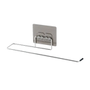 Silver adhesive towel rack on Homerack Toilet for hanging toilet paper is trendy