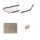 Metal towel rack with adhesive mount from Homerack Toilet for hanging toilet paper or paper holder roll
