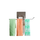 Wall-mounted Homerack Toilet towel rack with colorful cloths and hanging toilet paper