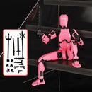 ShapeShift Robot 3D Action Doll - Black Pink Movable Joint / Assembled
