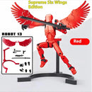 ShapeShift Robot 3D Action Doll - red two wing angel / Assembled