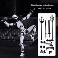 ShapeShift Robot 3D Action Doll - Gray And Black Movable Joint / Assembled