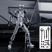 ShapeShift Robot 3D Action Doll - Transparent Movable Joint / Assembled