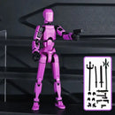 ShapeShift Robot 3D Action Doll - Black And Purple Movable Joint / Assembled
