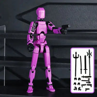 ShapeShift Robot 3D Action Doll - Black And Purple Movable Joint / Assembled