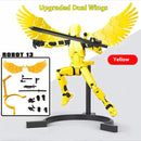 ShapeShift Robot 3D Action Doll - yellow two wing angel / Assembled
