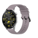 Smartwatch with lavender band.