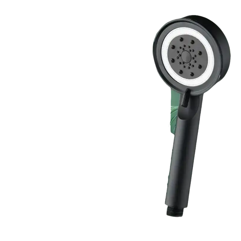 Black Handheld Pressure Shower Head Spa Massage
