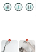 Shower head advertisement.