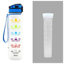 TimeBounce Motivational Water Bottle - Colorful set / 1L