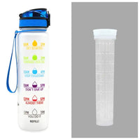 TimeBounce Motivational Water Bottle - Colorful set / 1L