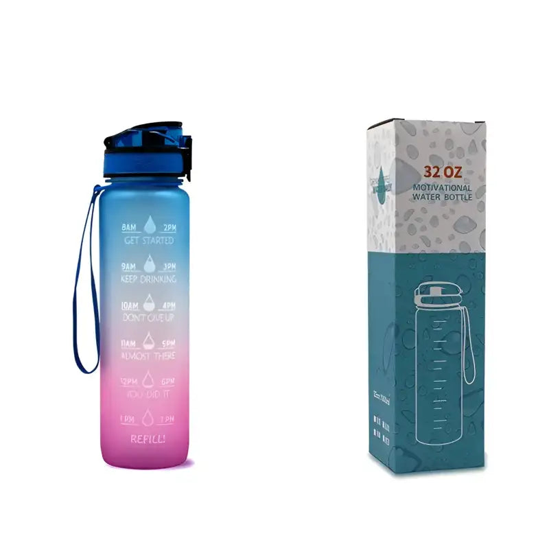 Blue red gradient with box / 1L