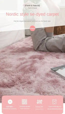 VIKAMA Hygge Haven Carpet High Pile Shag Carpet Non-Slip Cloud Flooring for Scandinavian Bedrooms and Gallery-Level Art