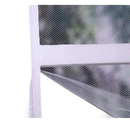 White hexagonal mesh screen.