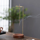 Creative Upside Down Incense Burner Incense Stick Holder Wooden Round Incense Tray Ornament Bedroom Home Yoga