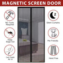 1PCSAnti-Mosquito Net Summer Automatic Closing Magnetic Mosquito Net Invisible Door Mesh Anti Bug Fly Partition Curtain