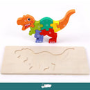 Children’s Educational Toys Wooden Three-dimensional Montessori - Tyrannosaurus Rex