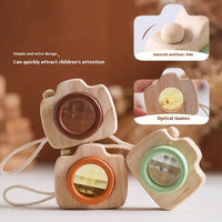 Wooden Mini Polygon Prism Kaleidoscope Camera Children’s Educational Toys