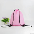 Pink drawstring backpack.