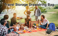 Drawstring storage bags.