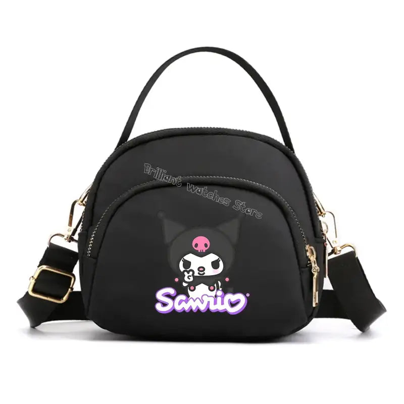 Black cartoon character handbag.