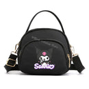 Black cartoon character handbag.