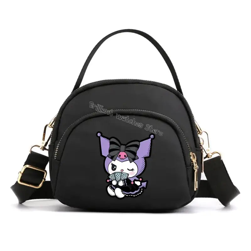 Black cartoon character purse.