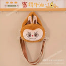 Brown plush bunny bag.