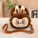 Brown plush bunny purse.