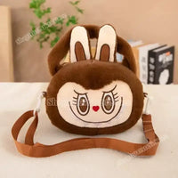 Brown plush bunny purse.