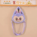 Purple plush bunny purse.