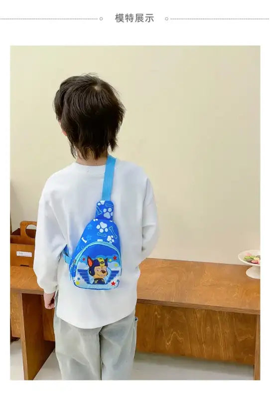 Blue Paw Patrol sling bag.