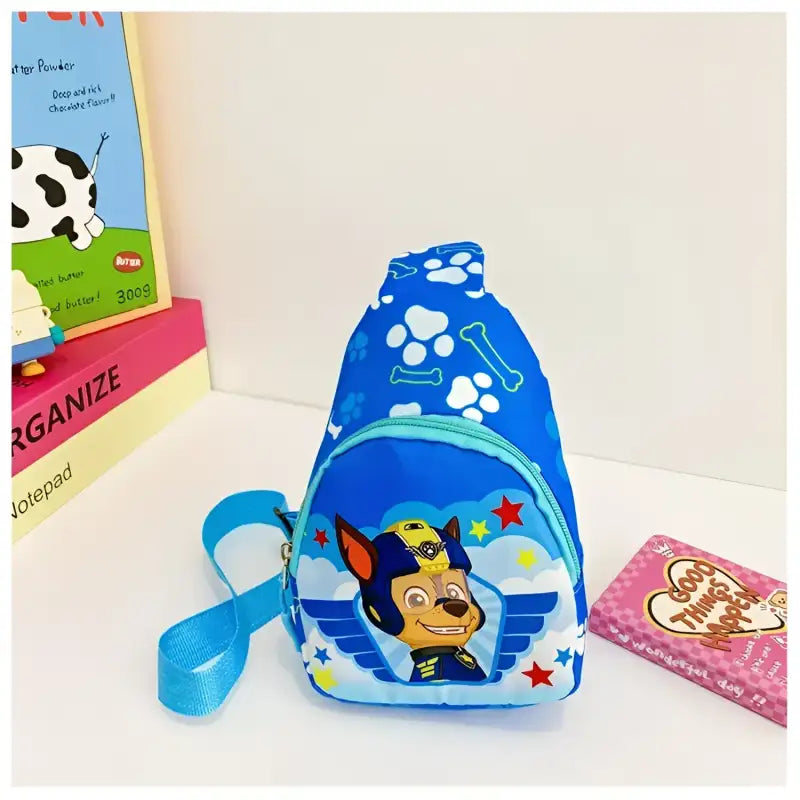 Blue Paw Patrol sling bag.