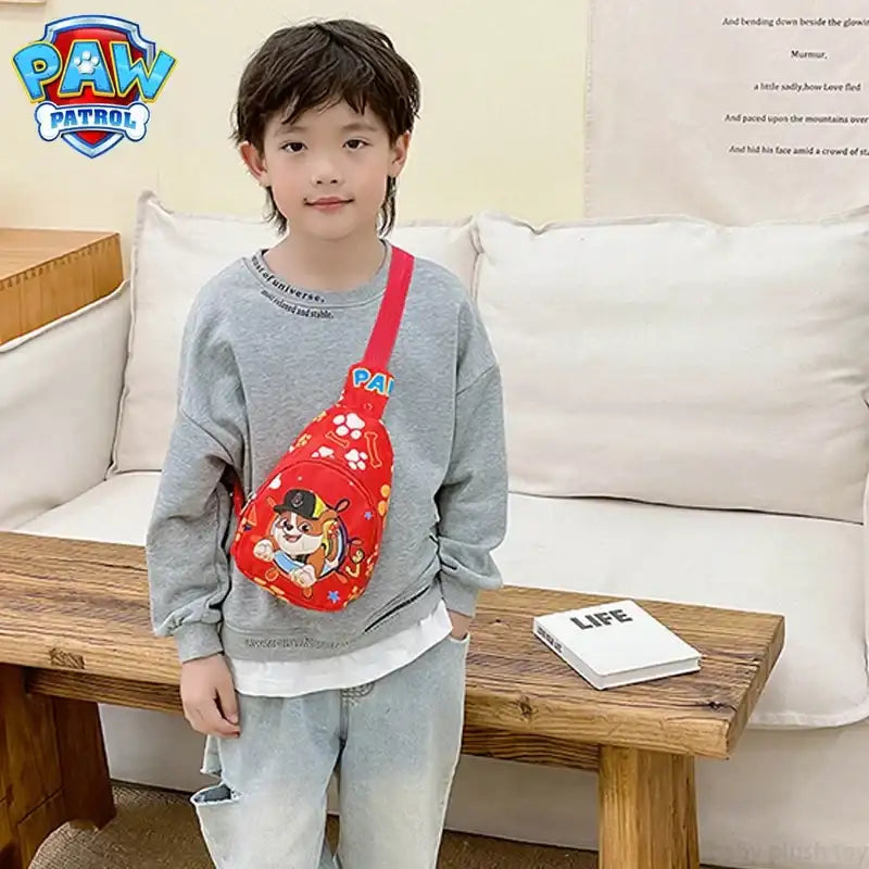Paw Patrol Red Sling kawaii cute children’s chest bag