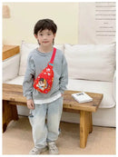 Child’s red character-themed crossbody bag.