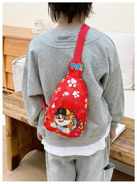 Red Paw Patrol sling bag.