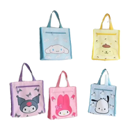 Cartoon character tote bags.