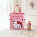 Pink Hello Kitty tote bag.