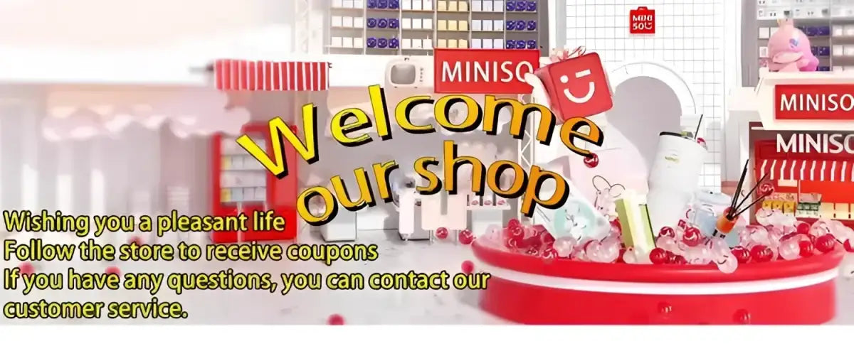 Miniso store advertisement.