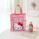 Pink Hello Kitty tote bag.
