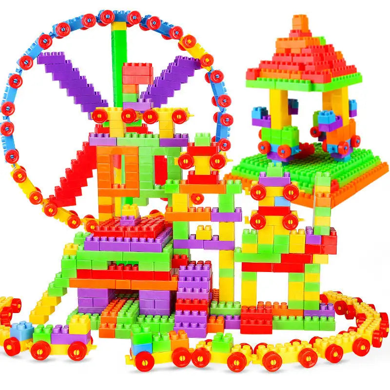 Children’s large-particle building blocks educational toys - 72 capsules
