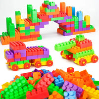Children’s large-particle building blocks educational toys - 72 capsules