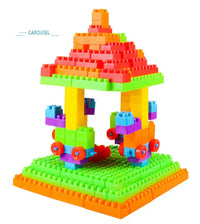 Children’s large-particle building blocks educational toys - 72 capsules