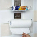 Kitchen paper towel stand glue toilet rack towel hang tissue dispenser roll napkin cabinet storage accessories 2 pieces