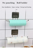 Kitchen paper towel stand glue toilet rack towel hang tissue dispenser roll napkin cabinet storage accessories 2 pieces