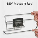 Kitchen paper towel stand glue toilet rack towel hang tissue dispenser roll napkin cabinet storage accessories 2 pieces