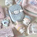Pastel-colored, quilted Hello Kitty bag.