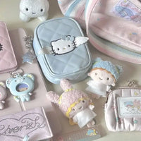 Pastel-colored Sanrio merchandise.