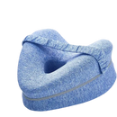 Blue trendy ergoleg relief pillow with removable cover for ultimate leg support