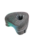 Ergoleg relief pillow with hollowed-out design for leg support and sciatica relief